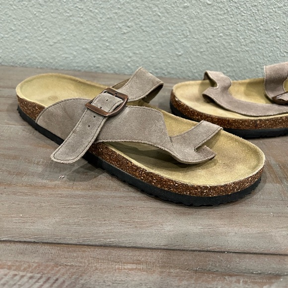 New Ecsa Suade Women’s Cork Sandals Size 10 - Picture 6 of 6